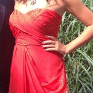 Sequin Hearts Strapless Party Dress Size 3